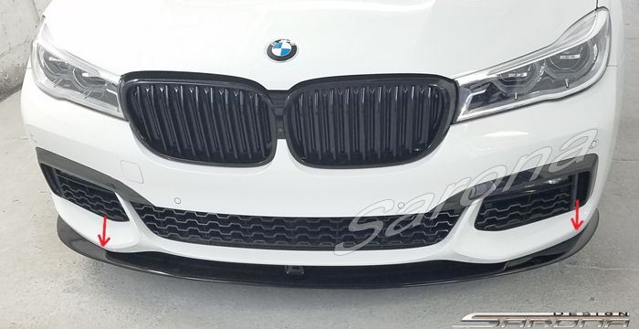 Custom BMW 7 Series  Sedan Front Lip/Splitter (2016 - 2019) - $299.00 (Part #BM-088-FA)